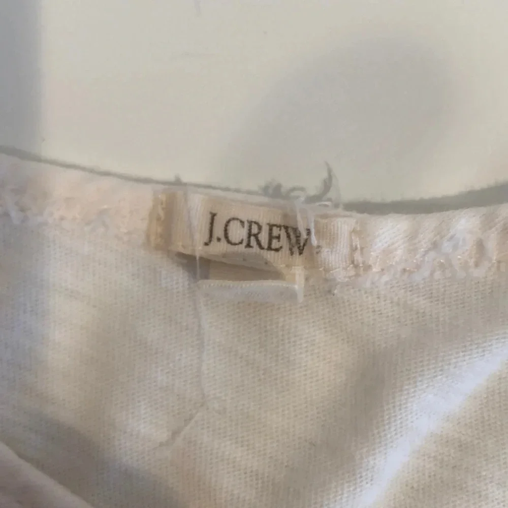 J.Crew Ivory Lace Front Tank Top Medium
